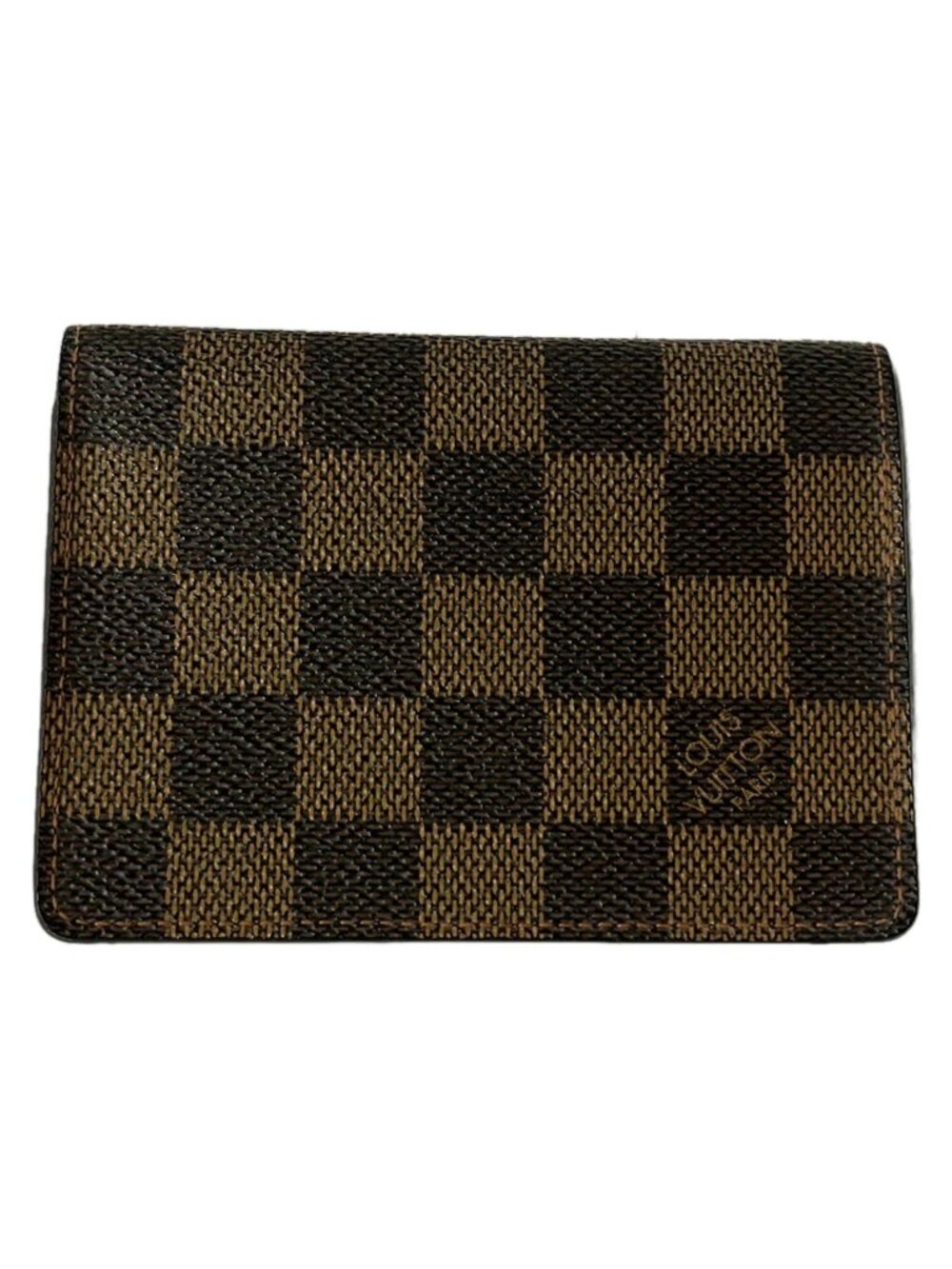 Louis Vuitton Pass Case Damier Porto Vertical Ebene